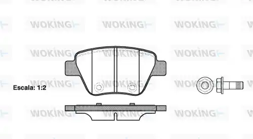 накладки WOKING P15203.00