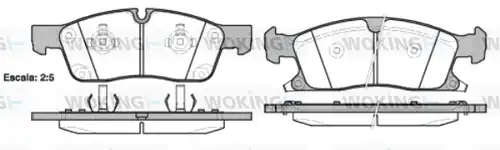 накладки WOKING P15303.02