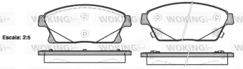 накладки WOKING P15313.02