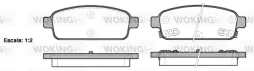 накладки WOKING P15323.02