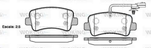 накладки WOKING P15393.01