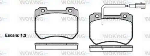 накладки WOKING P15443.01