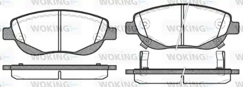 накладки WOKING P15483.02