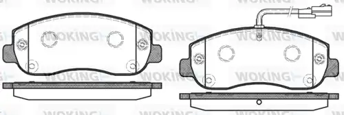 накладки WOKING P15493.01