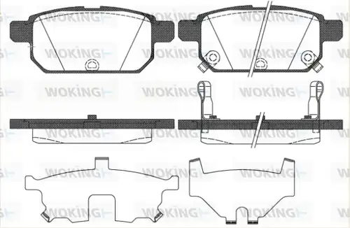 накладки WOKING P15713.02