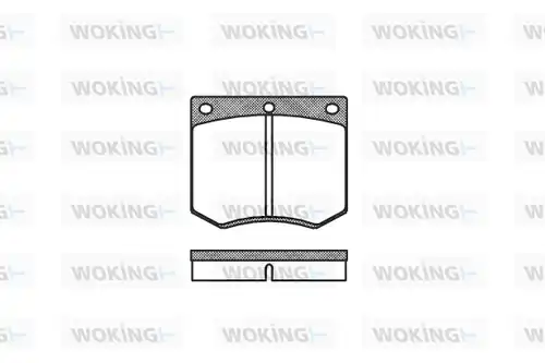 накладки WOKING P1633.00