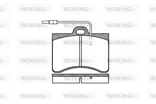 накладки WOKING P1863.04