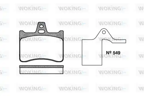 накладки WOKING P1883.10