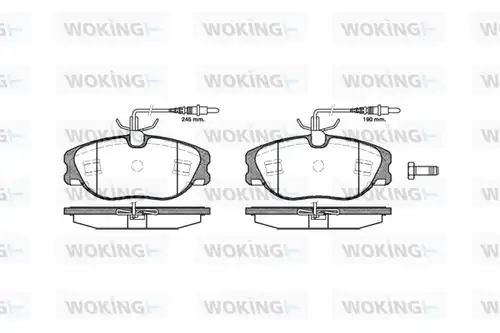 накладки WOKING P2053.44