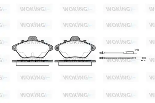 накладки WOKING P2103.04