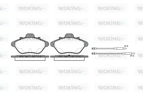 накладки WOKING P2103.14