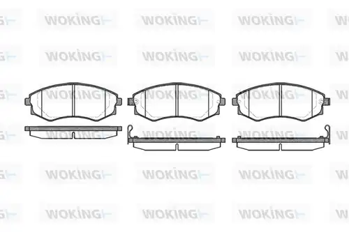 накладки WOKING P2183.12