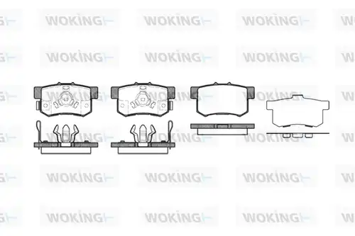 накладки WOKING P2253.04