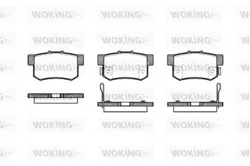 накладки WOKING P2253.12