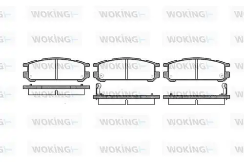 накладки WOKING P2423.02