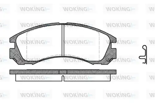 накладки WOKING P2543.22