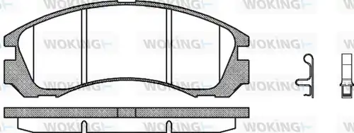 накладки WOKING P2543.32