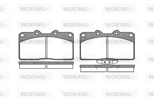 накладки WOKING P2553.02