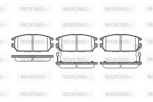 накладки WOKING P2563.12