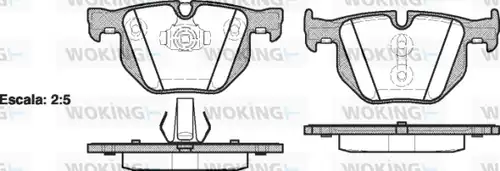 накладки WOKING P2813.61