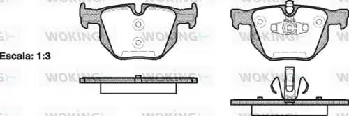 накладки WOKING P2813.70