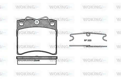 накладки WOKING P2853.00