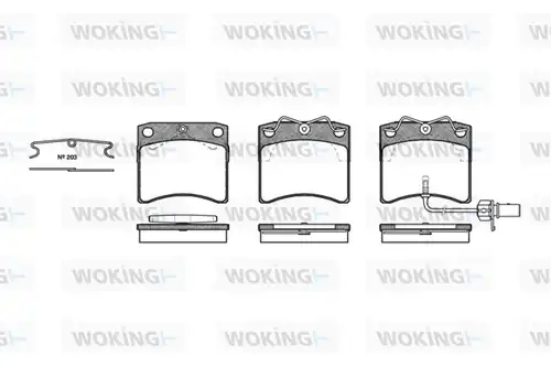 накладки WOKING P2853.11