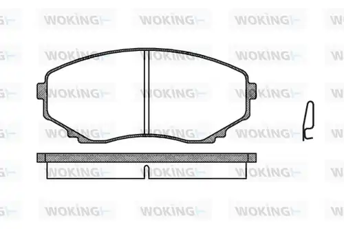 накладки WOKING P2973.00