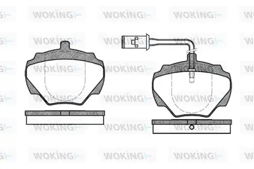 накладки WOKING P3223.01