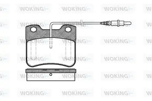 накладки WOKING P3473.24