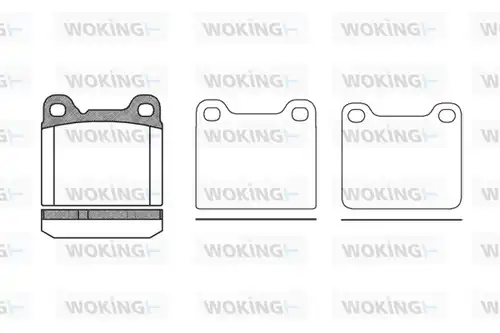 накладки WOKING P3573.20