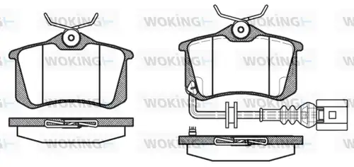 накладки WOKING P3633.41