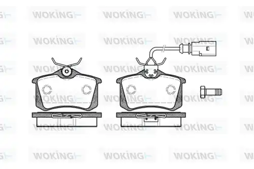 накладки WOKING P3633.51