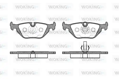 накладки WOKING P3653.50