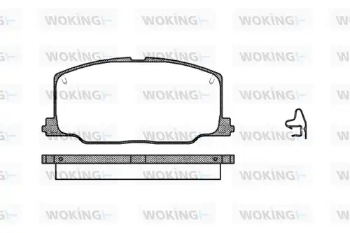 накладки WOKING P3683.04