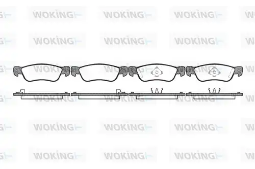 накладки WOKING P3953.04