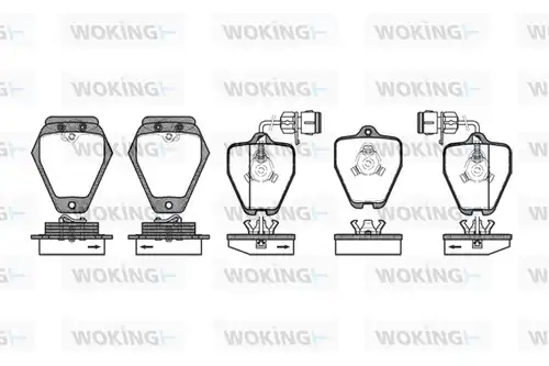 накладки WOKING P4083.02