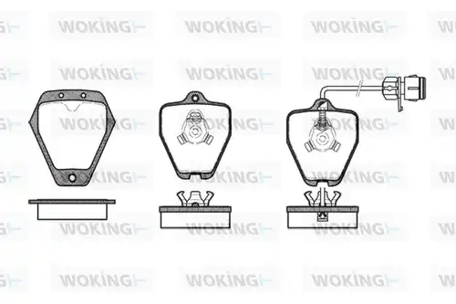 накладки WOKING P4083.12