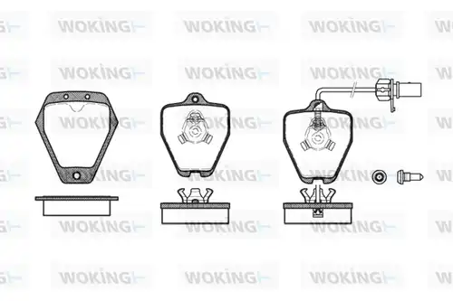 накладки WOKING P4083.22