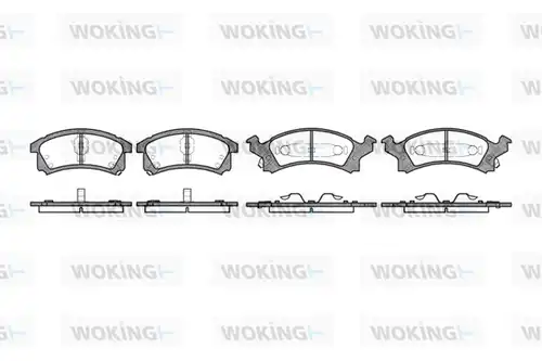 накладки WOKING P4383.04