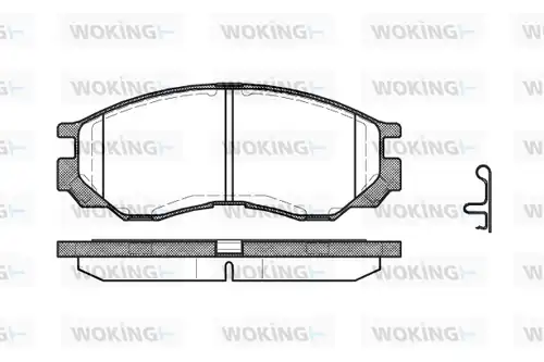 накладки WOKING P4833.00