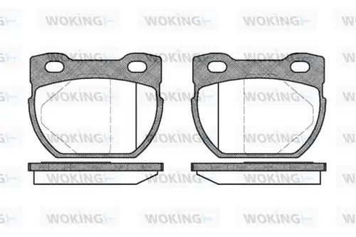 накладки WOKING P4843.00