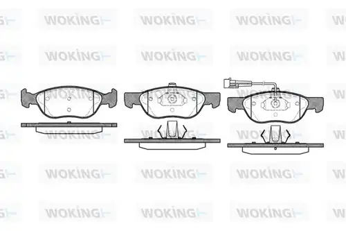 накладки WOKING P4873.11