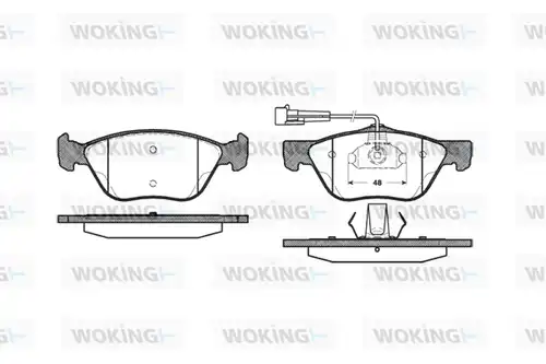 накладки WOKING P4893.02