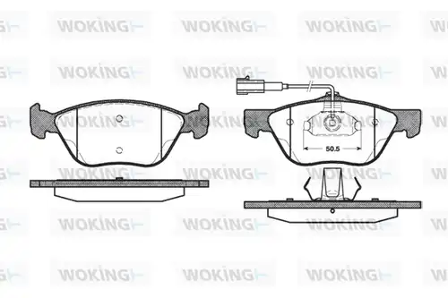 накладки WOKING P4893.32