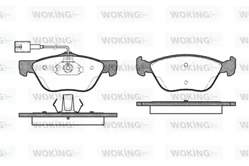 накладки WOKING P4893.42