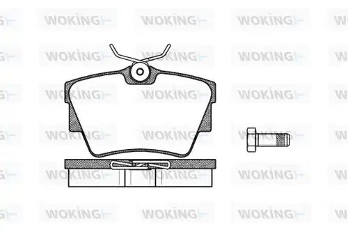 накладки WOKING P4913.30