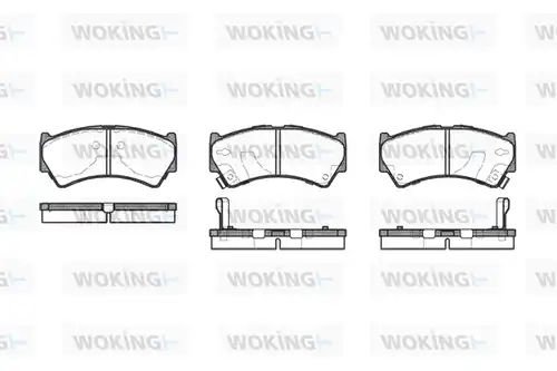 накладки WOKING P4923.52