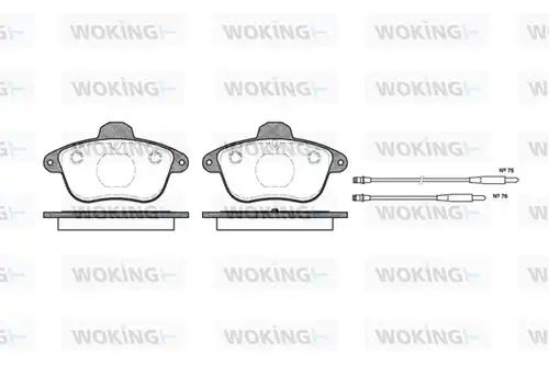 накладки WOKING P5013.14