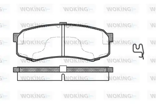 накладки WOKING P5133.04